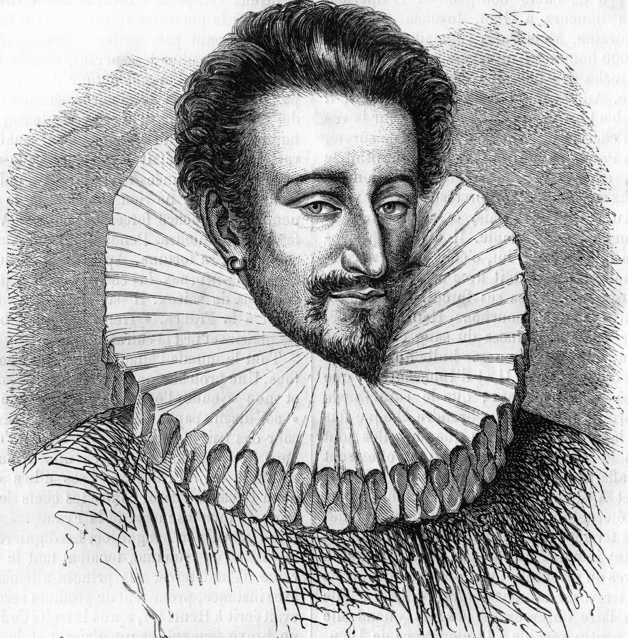 Henry III tarafından sevimli Joyeuse Dükü portresi. “”Fransa