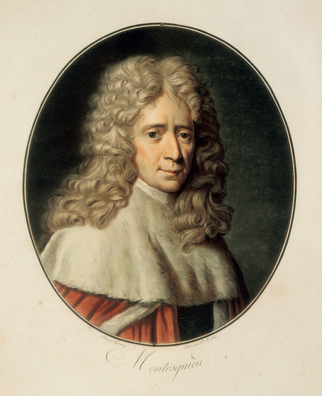 "Fransız filozof ve siyaset adamı Charles de Secondat, Baron de la Brede ve Montesquieu