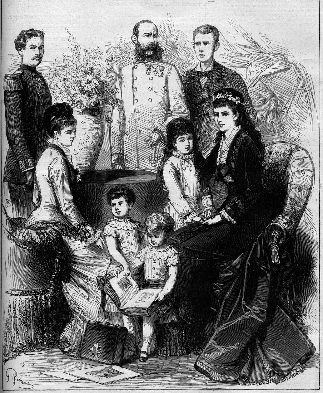 Avusturya İmparatorluk Ailesinin Portresi by French School