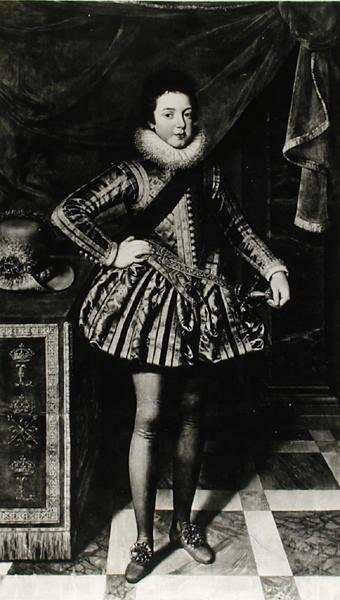 Bebeğin Portresi XIII. Louis (1601-43) Fransa Kralı ve Navarre, c.1611 (tuval üzerine yağlı boya) (s/b fotoğraf) by French School