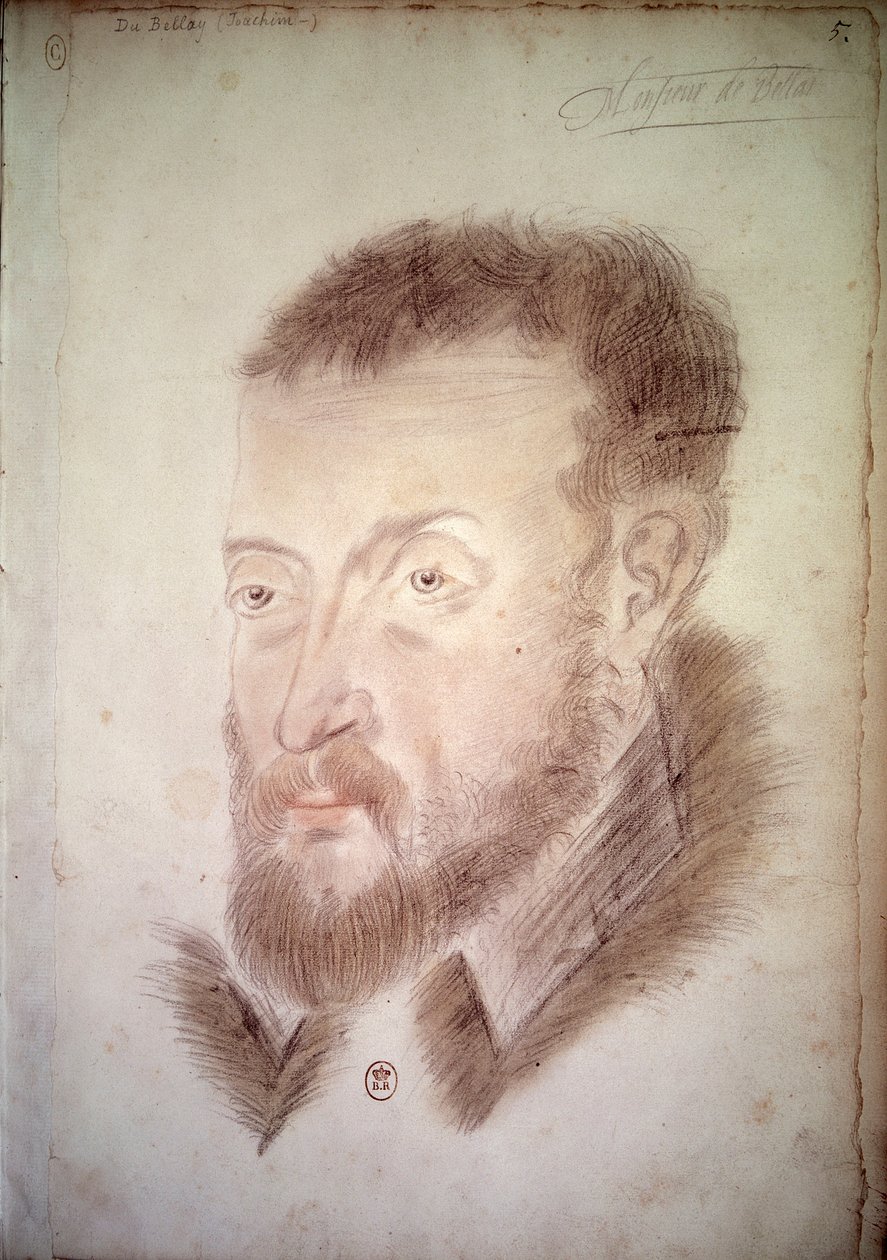 Şair Joachim du Bellay (1522-1560) portresi Fransız Okulu