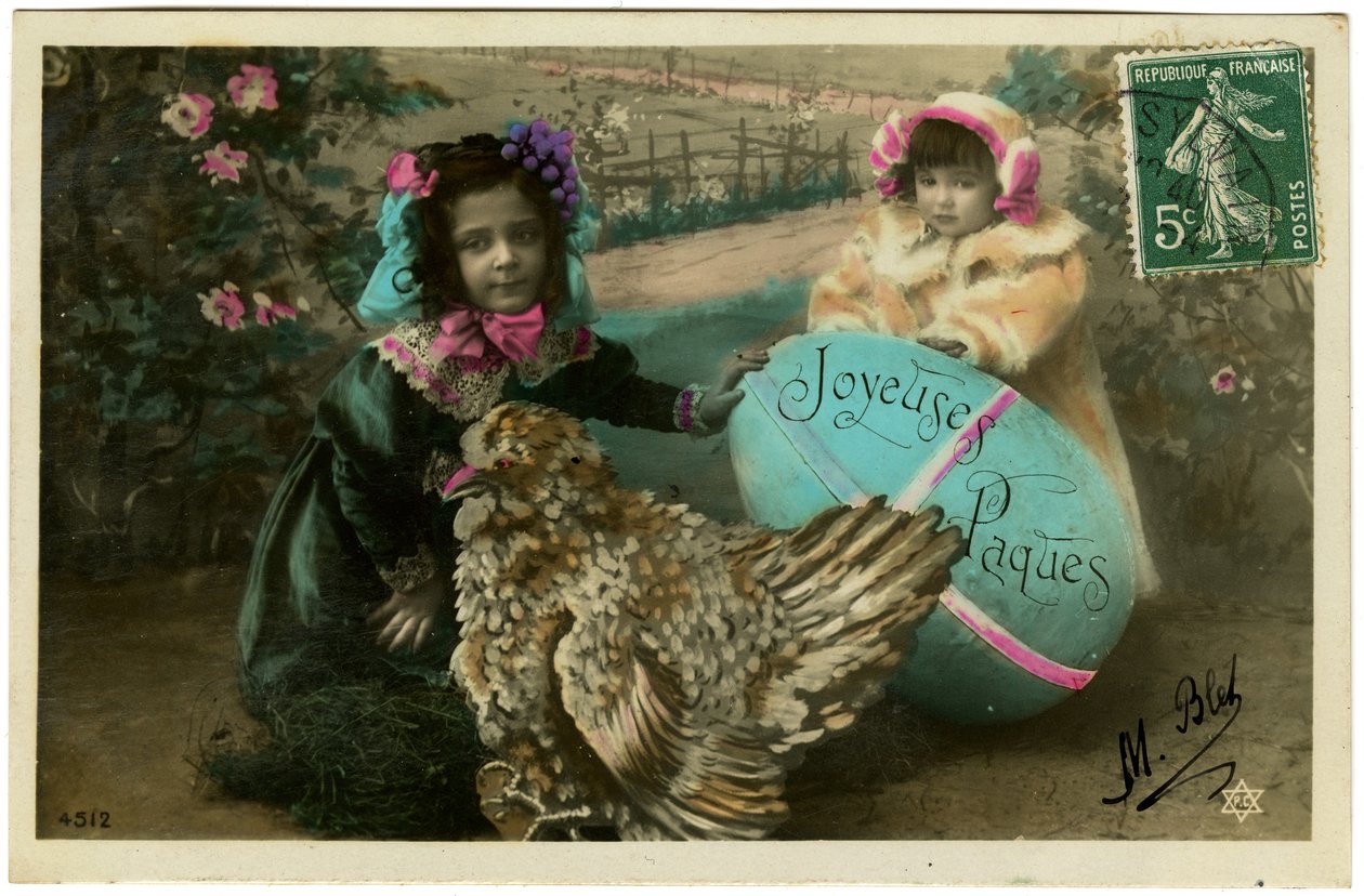 Kartpostal: Mutlu Paskalyalar by French School