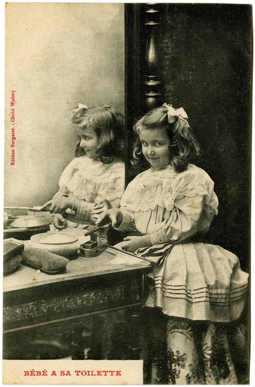 Kartpostal: bebeğin tuvaleti var, Bergeret baskıları, Walery klişesi (basılı kağıt) by French School