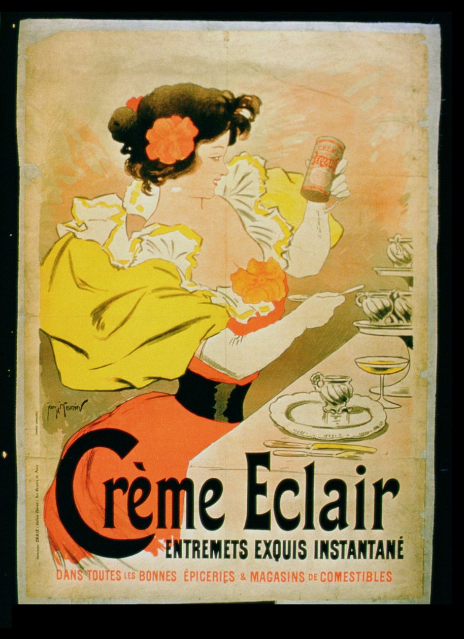 Poster reklam Creme Eclair Instant Tatlı by French School