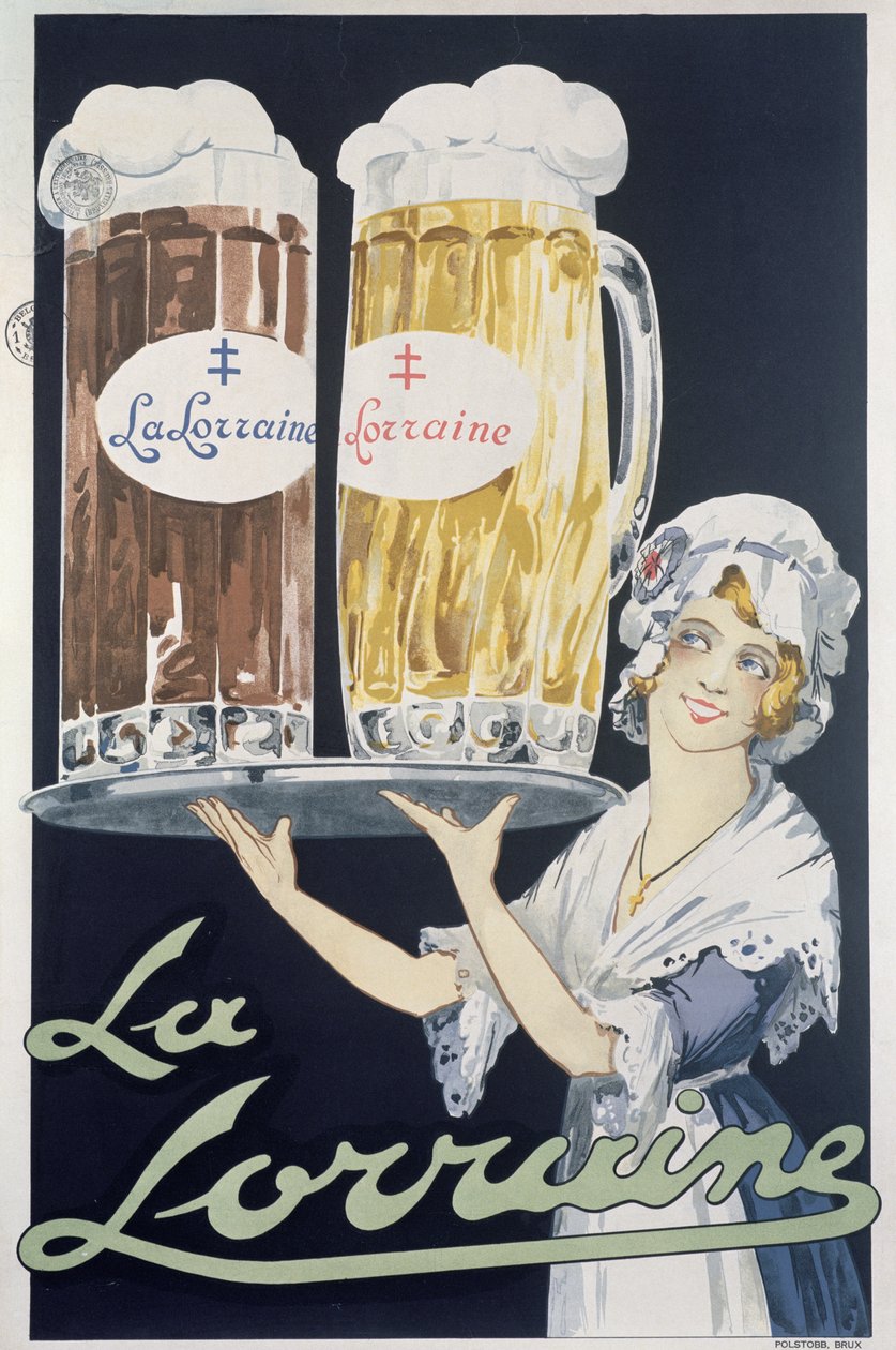 Poster reklam La Lorraine bira by French School