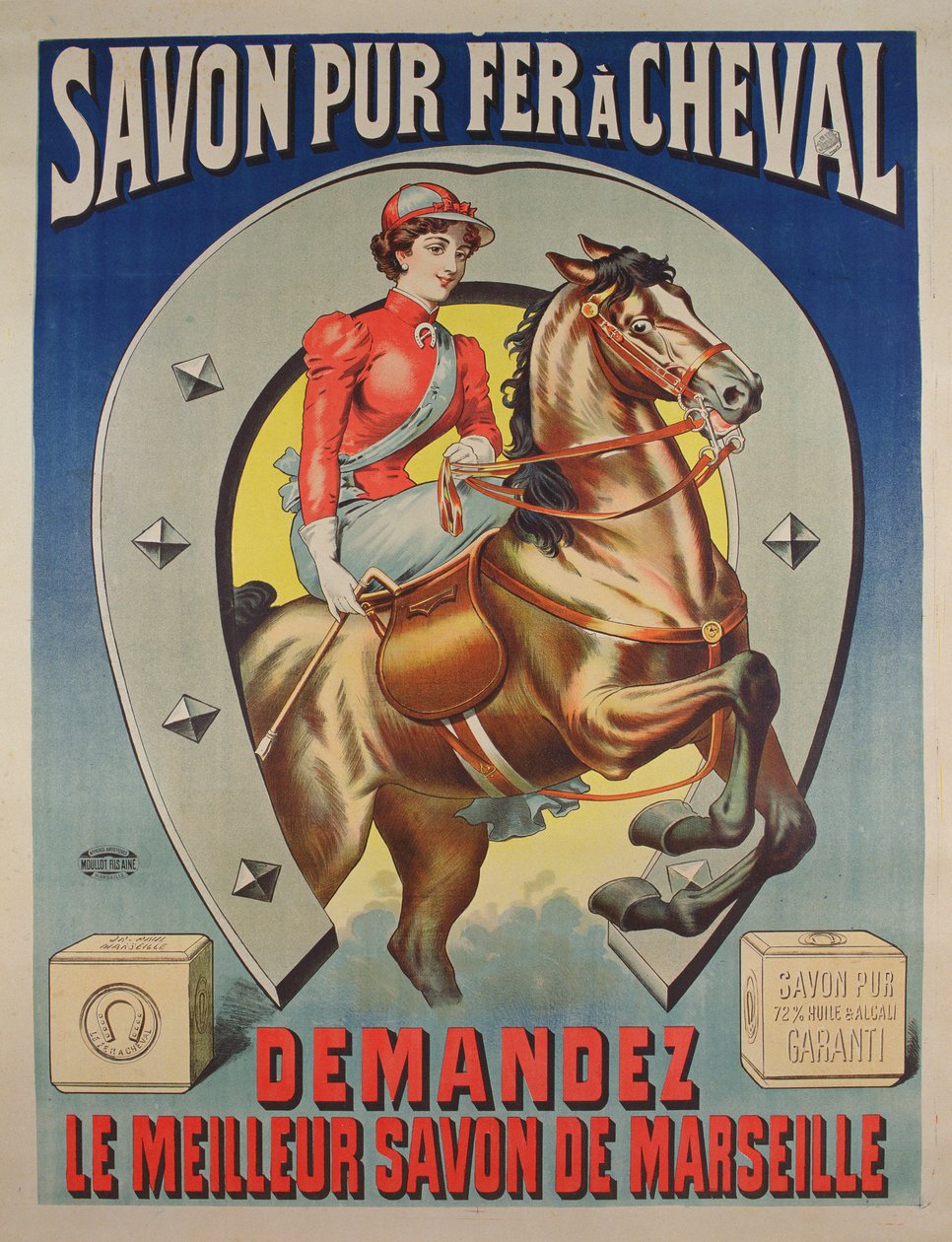 Le Fer a Cheval sabunu için poster by French School