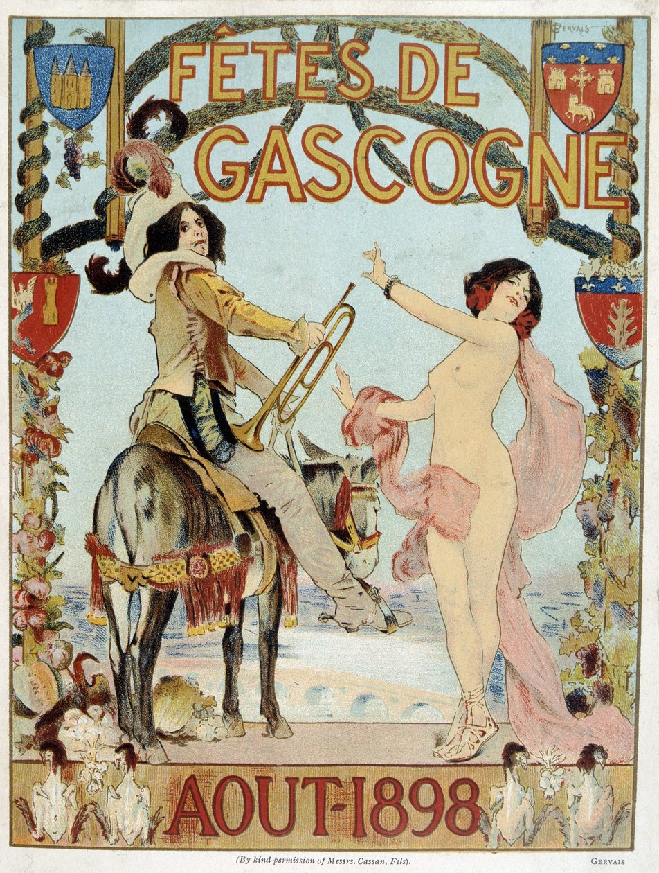 Ağustos 1898 Biscay tatilleri için poster by French School