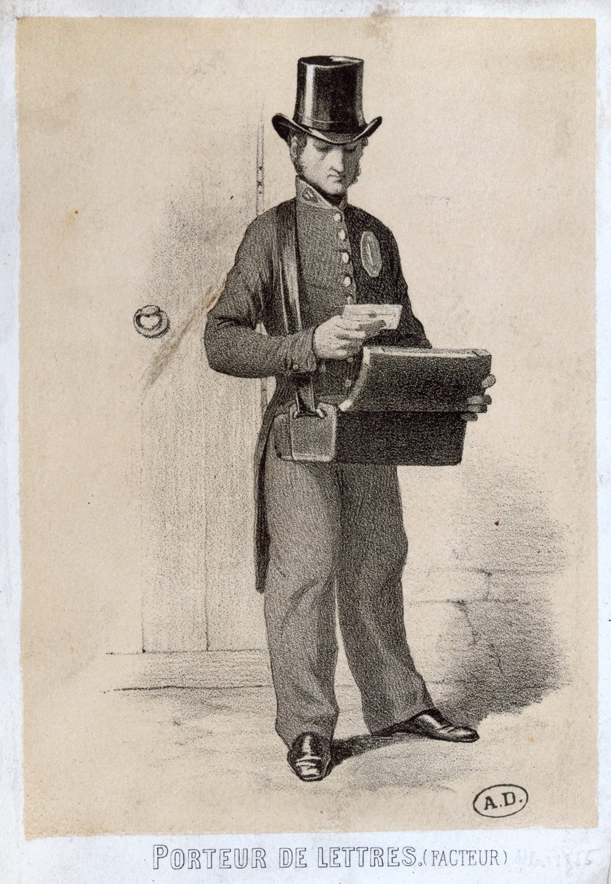 Postacı, yaklaşık 1865 by French School