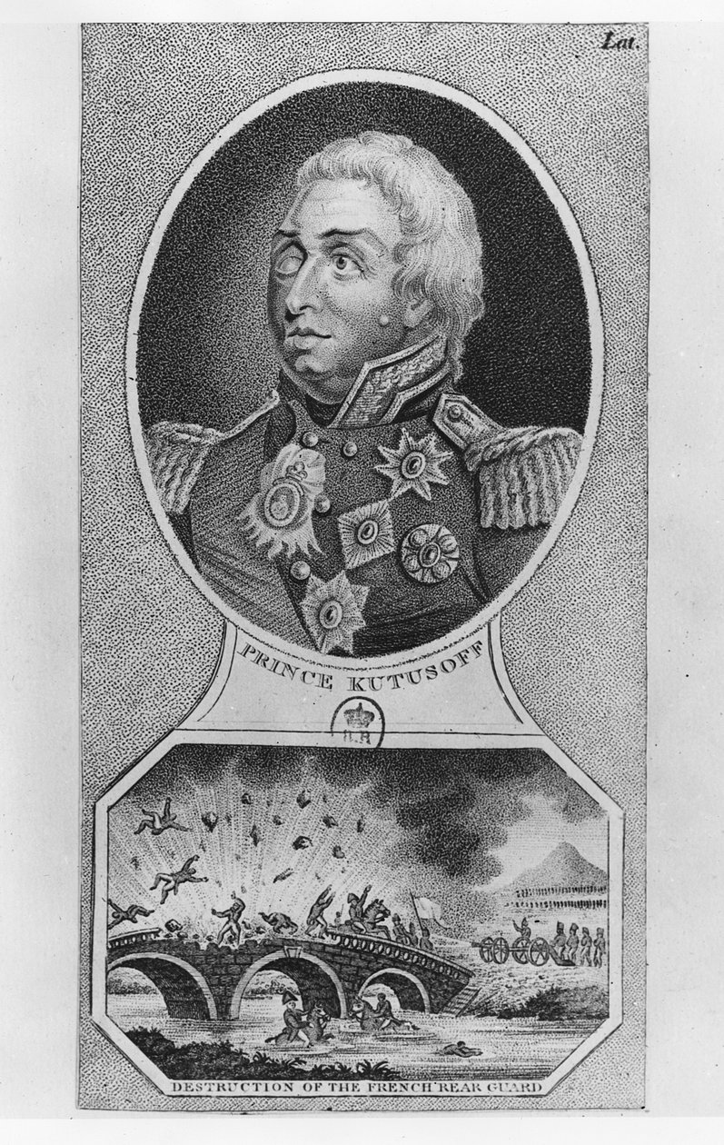 Prens Mihail İllarionoviç Golenischev-Kutuzov (lito) by French School