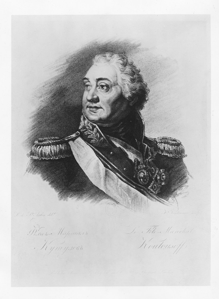 Prens Mihail İllarionoviç Golenischev-Kutuzov (lito) by French School