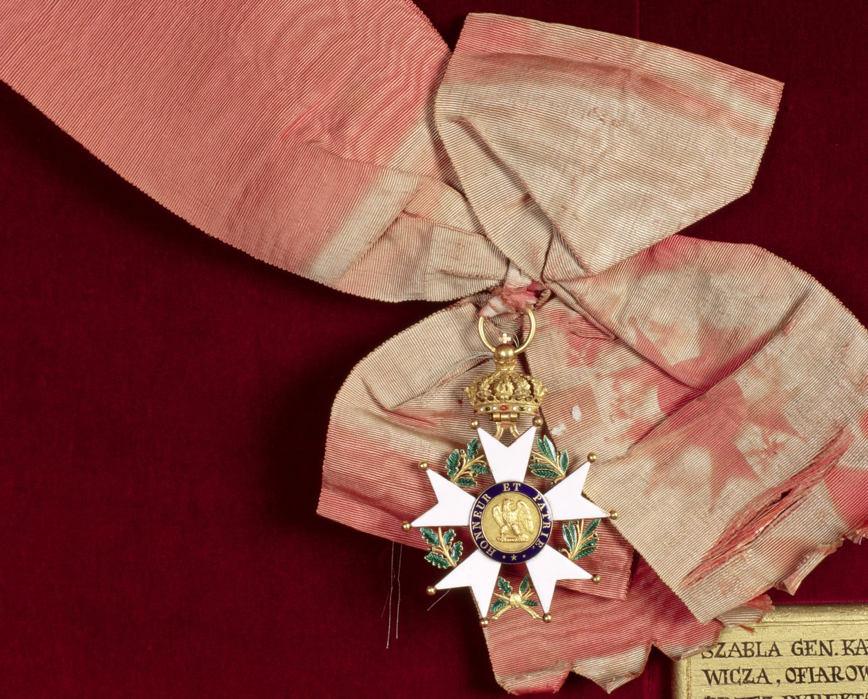 Prens Poniatowski (1763-1813) Legion of Honor Ribbon ile Grand Cross, 1811 (beyaz ve yeşil emaye ile altın) by French School