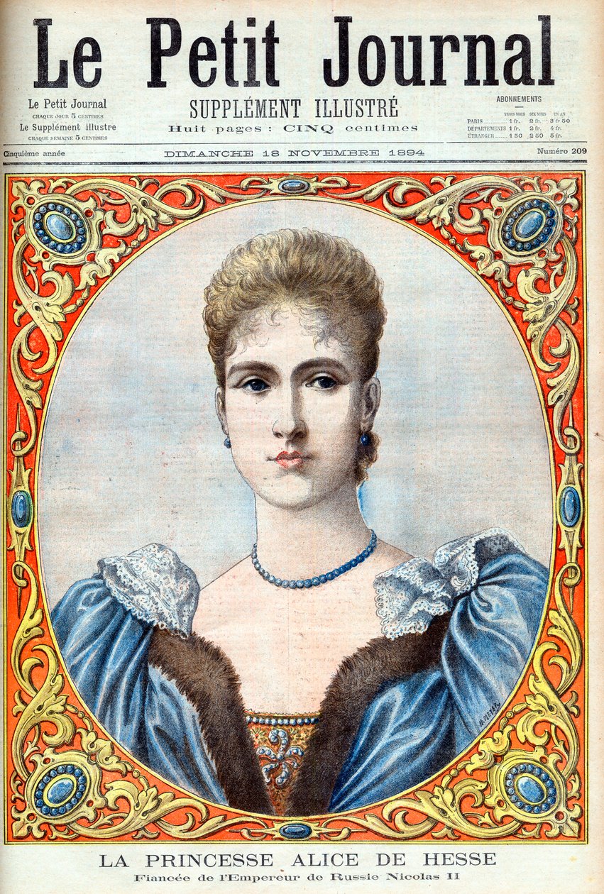 Hessen Prensesi Alix (Alexandra Feodorovna) (Alexandra Feodorovna Romanov) Rusya Çarı II. Nicholas