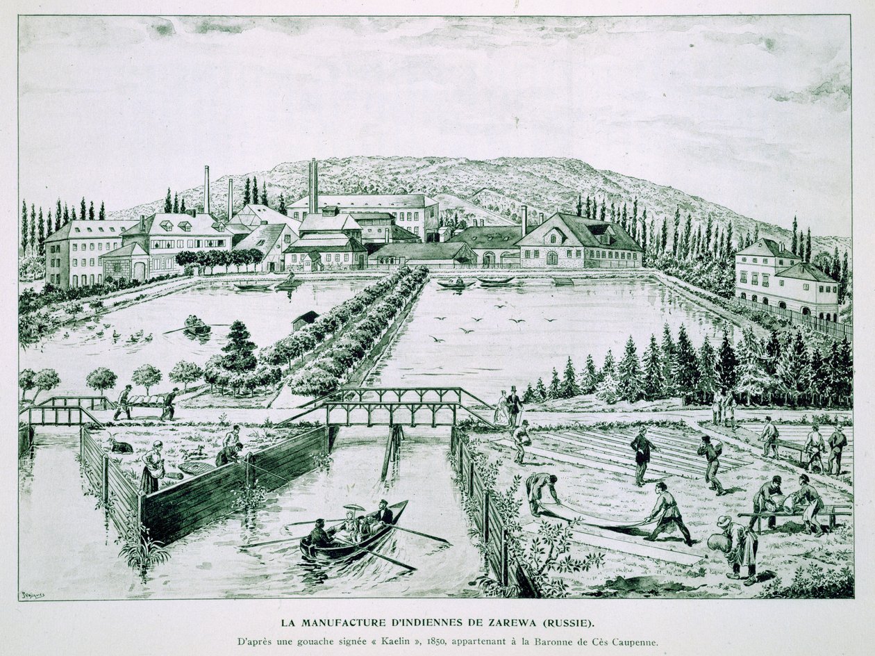 Baskılı Patiska işleri, Rusya by French School