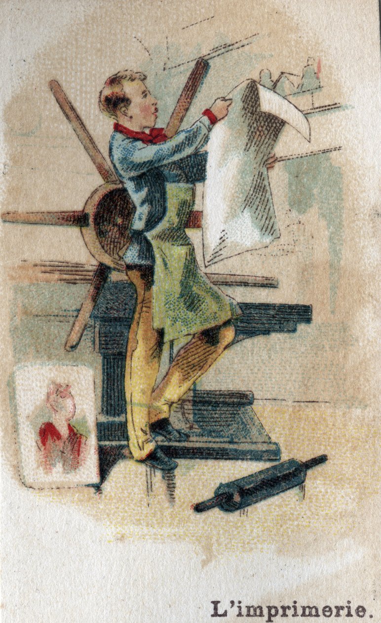 19. yüzyılın sonunda matbaa işleri. 20. yüzyıldan itibaren kromolitografi. by French School
