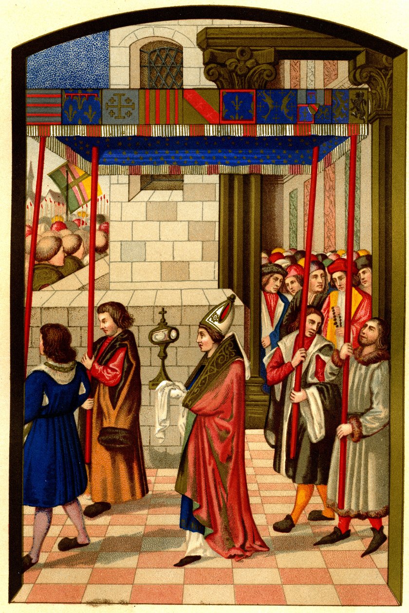 Anjou Kralı I. Rene'nin (1409-1480) Aix en Provence'a Geçidi by French School