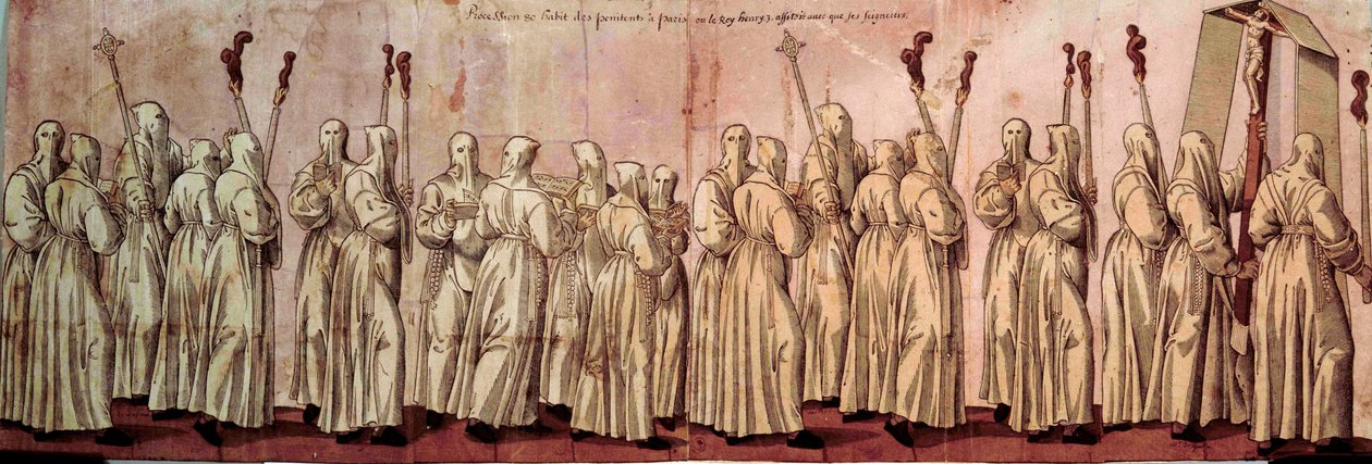 Beyaz Tövbekarların Alayı veya Henry III by French School