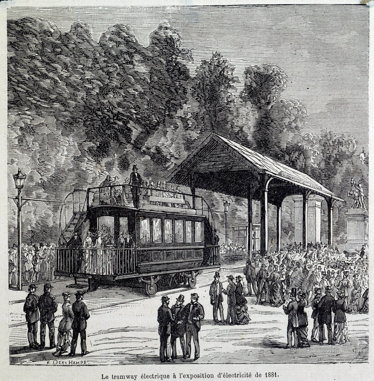 Ulaşımda ilerleme: Elektrikli tramvay 1881