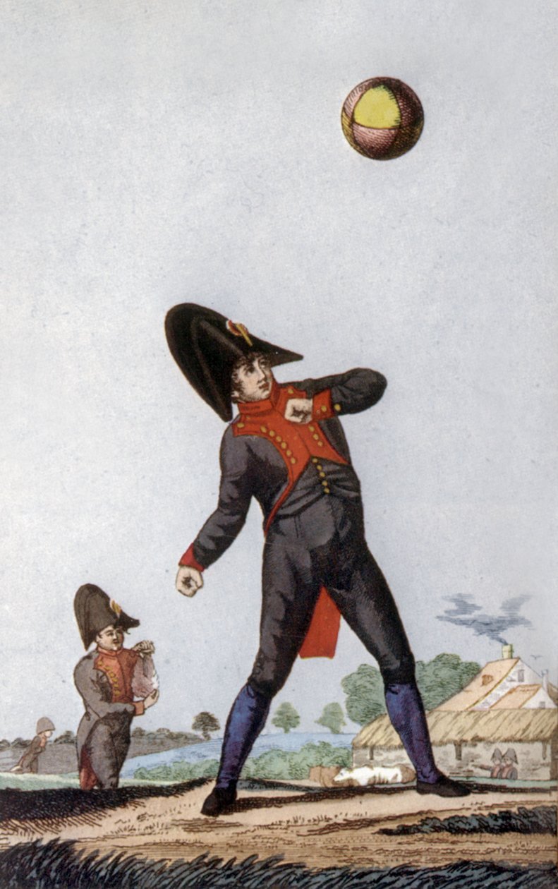 Paris'teki Napolyon Ortaokulu öğrencisi, 1810 dolayları (renkli gravür) by French School
