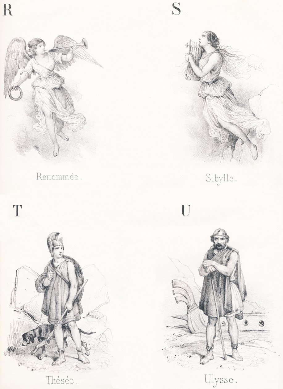 R S T U: Yeniden Adlandırılmış, Sibyl, Thesee, Ulysses by French School