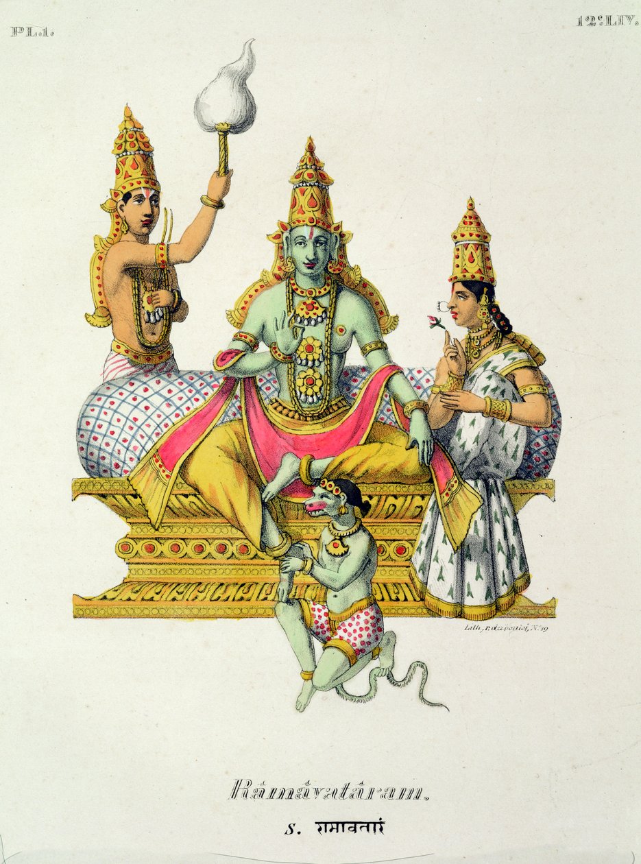 Rama, du Bouisi tarafından oyulmuş by French School
