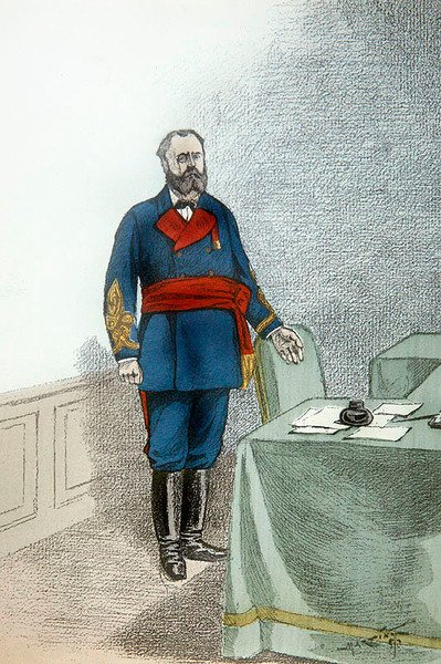 Raoul Rigault, c.1872 (renkli taş) by French School