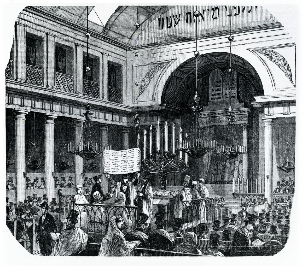 Rosh Hashana için eski Paris Sinagogu