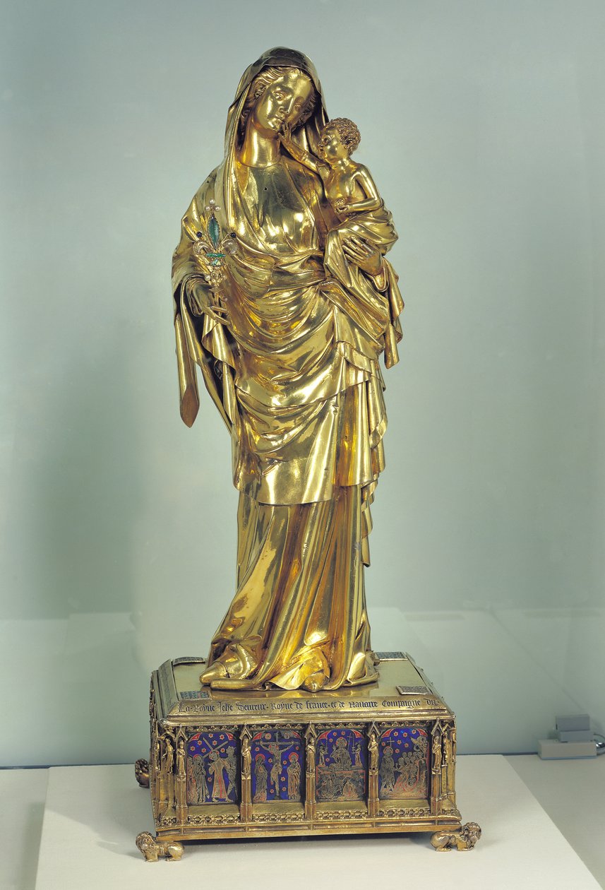 Bakire Jeanne dEvreux, c, 1324-29 (altın ve gümüş) (detay için bkz. 110882) by French School