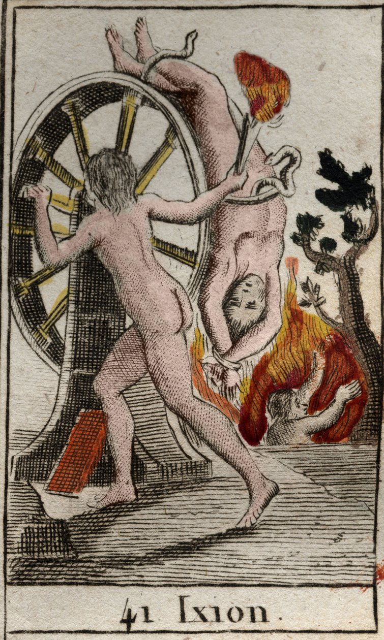 Tanrılar tarafından cezalandırılan Ixion