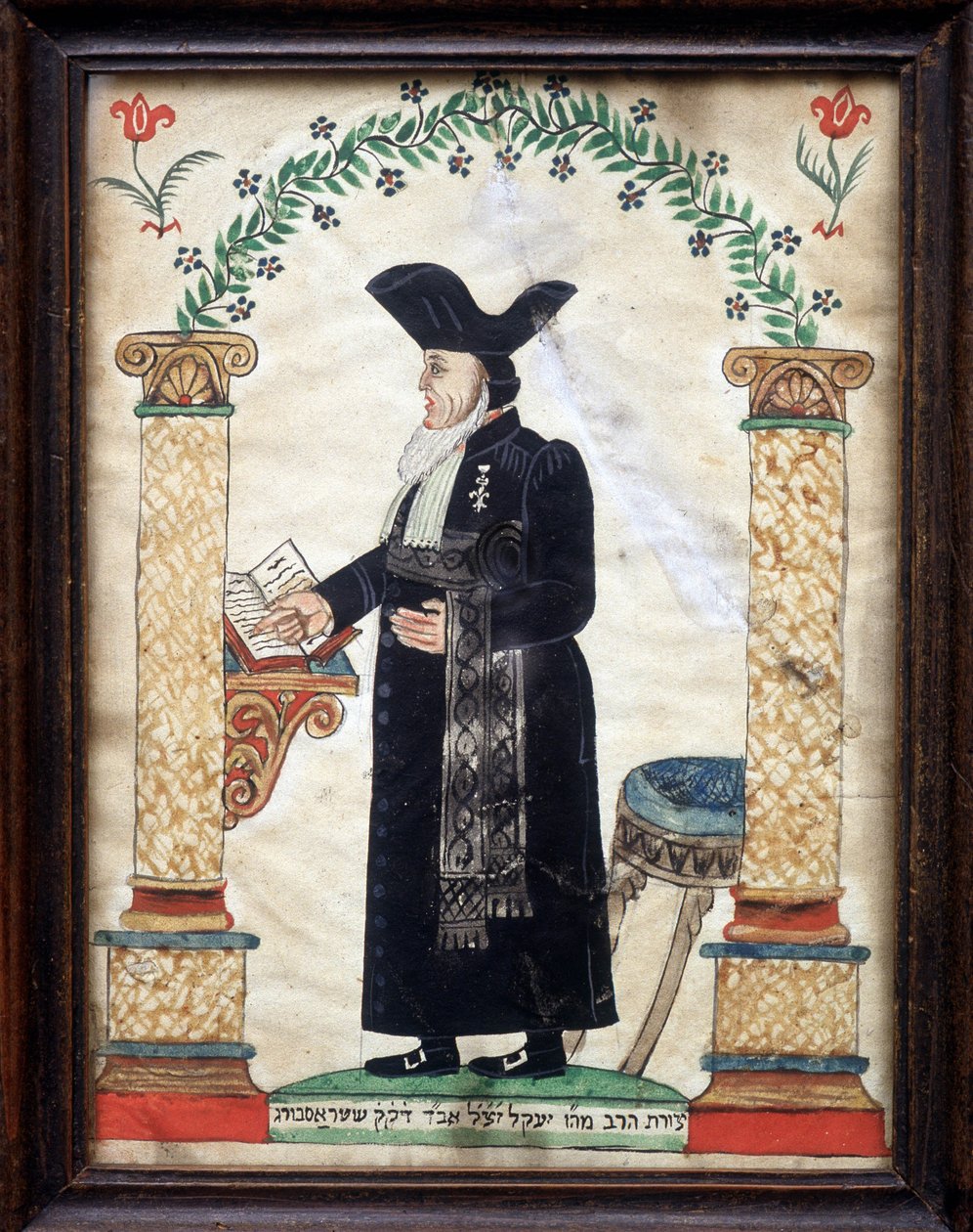 Bir Hahamın Temsili (renkli taş) by French School