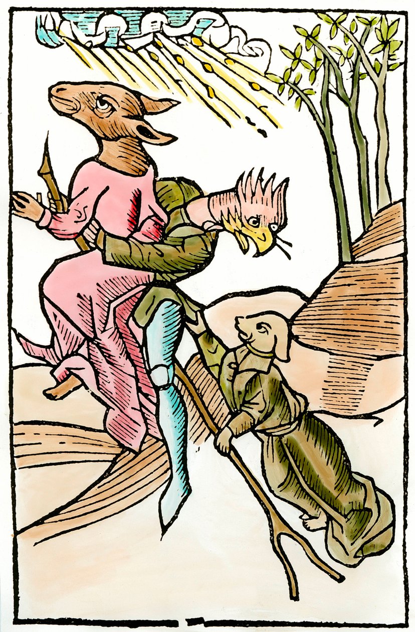 İblislerin ve topalların temsilleri, Ulrich Molitor tarafından düzenlenen Johan Pruss tarafından düzenlenen (yaklaşık 1488-1493) demonoloji ticaretinden “De lamiis et phitonicis mulieribus”tan (Des witches et des devineresses) alınmıştır. 1499. Paris. Deko by French School