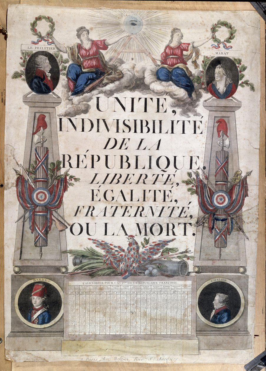 Cumhuriyet takvimi, 1794 by French School