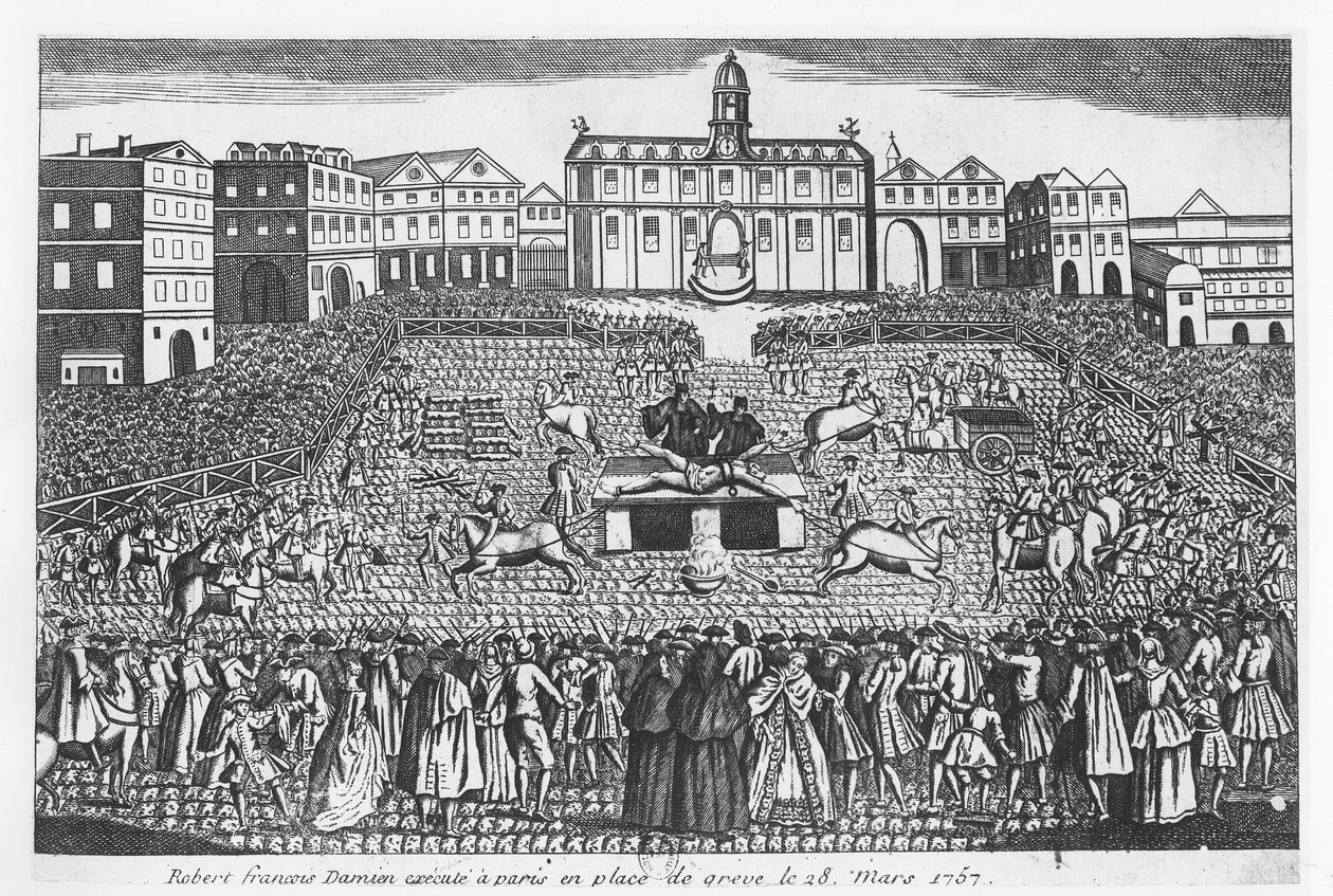 Robert-Francois Damiens, Paris, Place de Grève