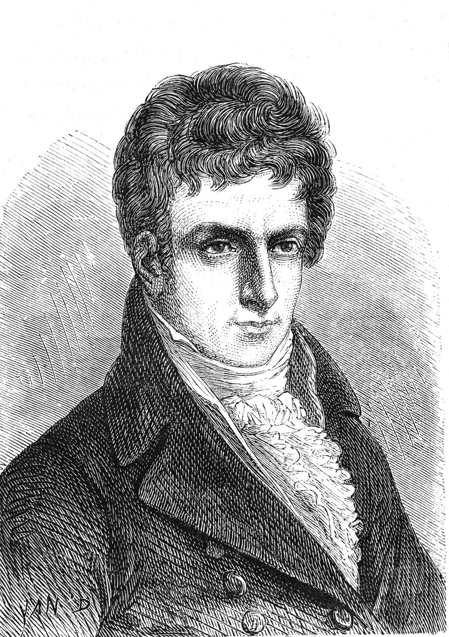 Robert FULTON (1765-1815), Amerikalı mühendis ve mucit (vapur). by French School
