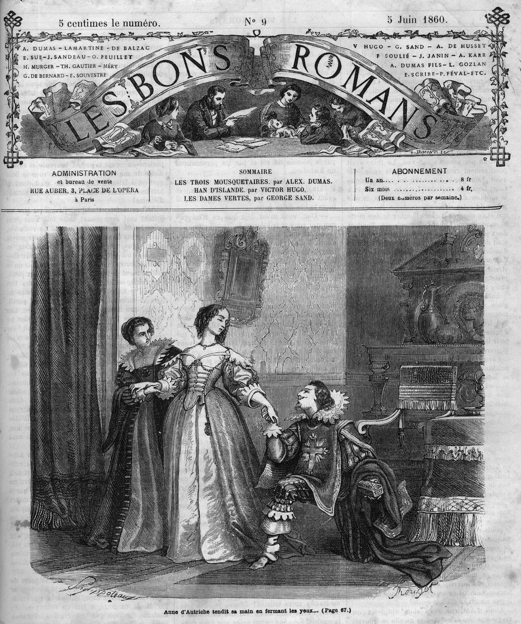 Roma dizisi: Alexandre Dumas pere (1802-1870) tarafından "Üç Silahşörler". Avusturyalı Anne (1601-1666), Buckingham Dükü