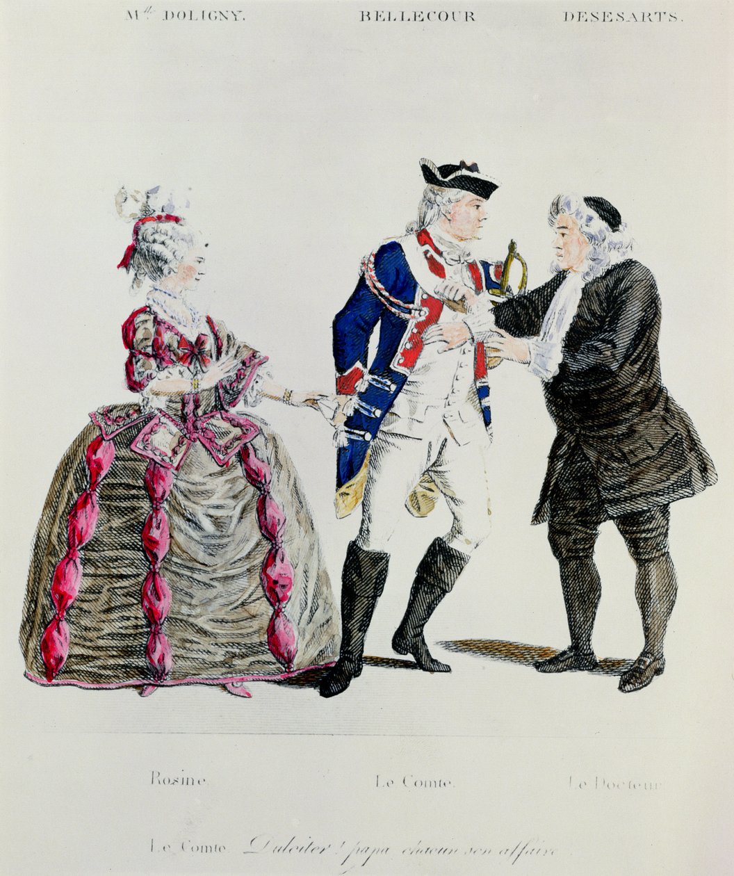 Rosine, Kont Almaviva ve Doktor, Pierre Augustin Caron de Beamarchais