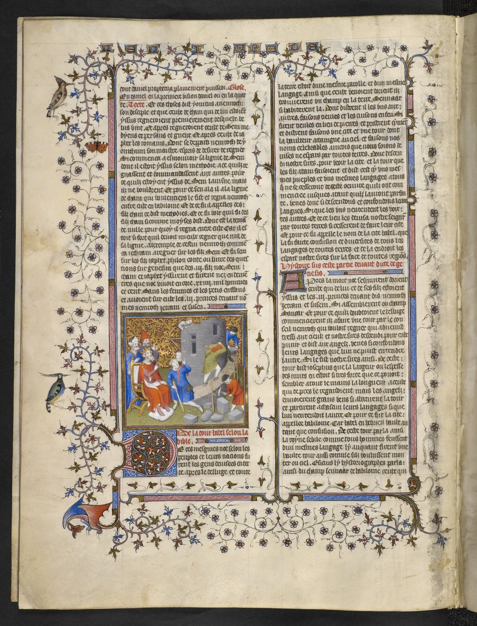 Royal MS 15 D III f.15v Eski Ahit Sahnesi, 