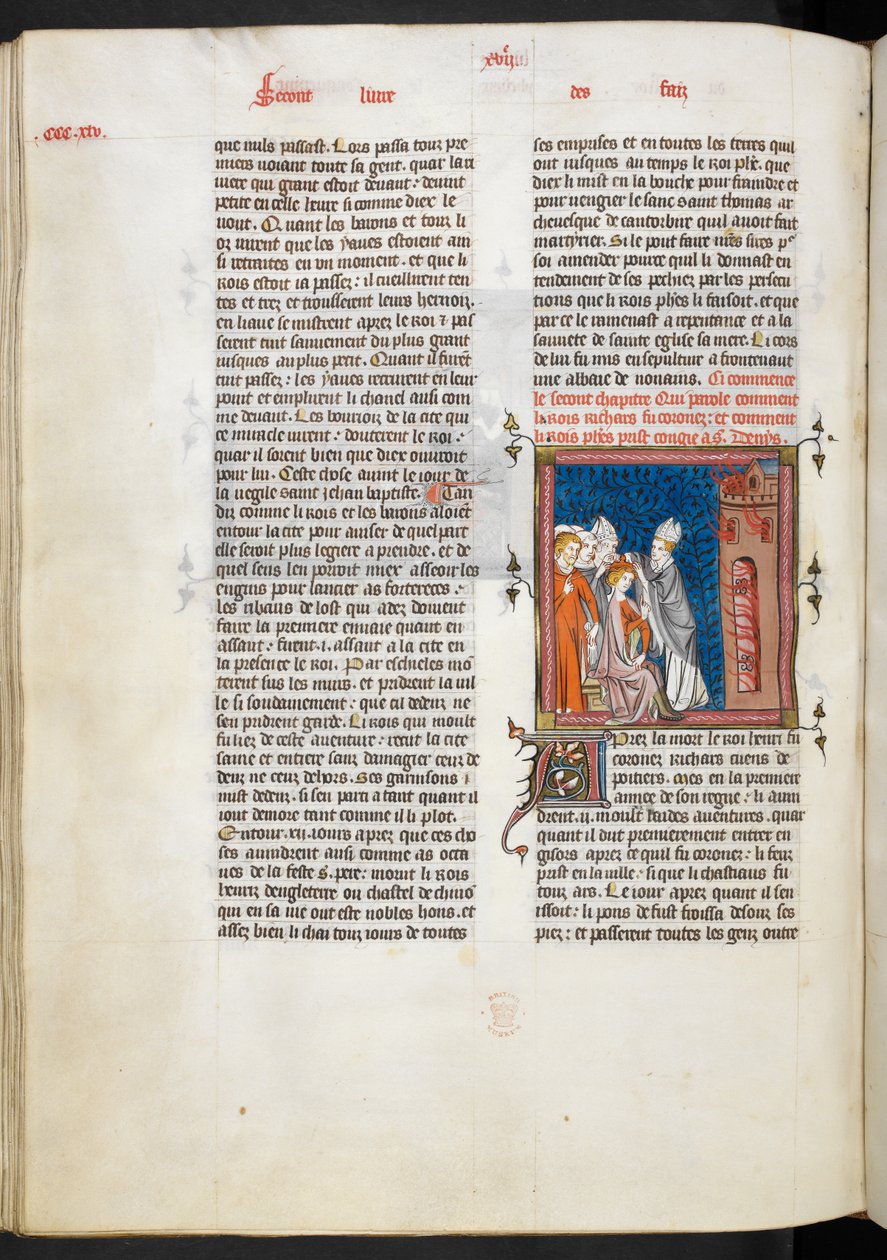 Royal Ms 16 g VI f.347v Kral I. Richard