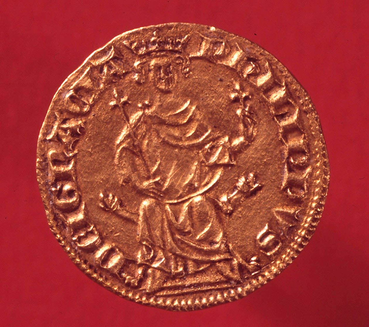 Philip IV le Bel (1268-1314) tarafından kraliyet altın kalkanı. 1290. Paris, Para Müzesi by French School