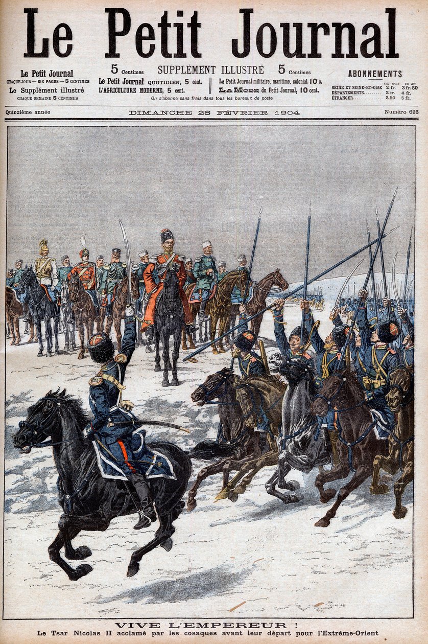Rus-Japon Savaşı 1904-1905 - "Le Petit Journal"da Japonlarla savaşmak için Uzak Doğu
