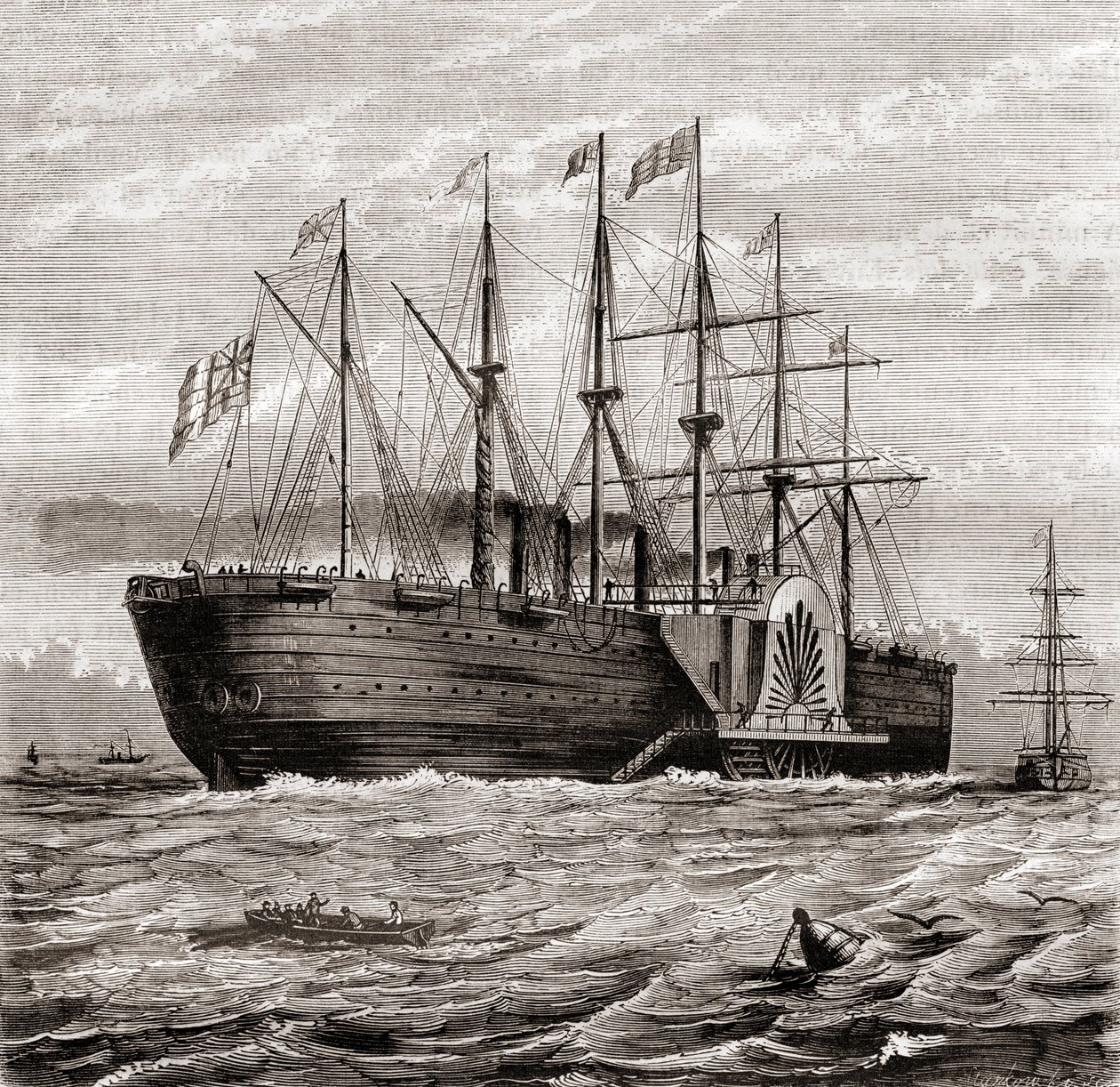 SS Great Eastern, Isambard Kingdom Brunel tarafından Les Merveilles de la Science
