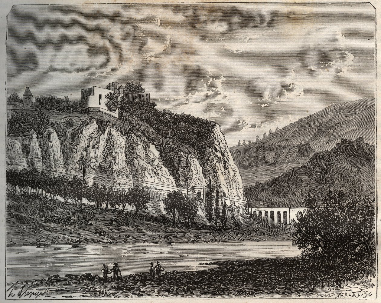 Saint-Paul-en-Cornillon (Saint Paul en Cornillon) - Loire, Rhone-Alpes bölgesinde - V.-A. Malt-Kahverengi. 1884 by French School