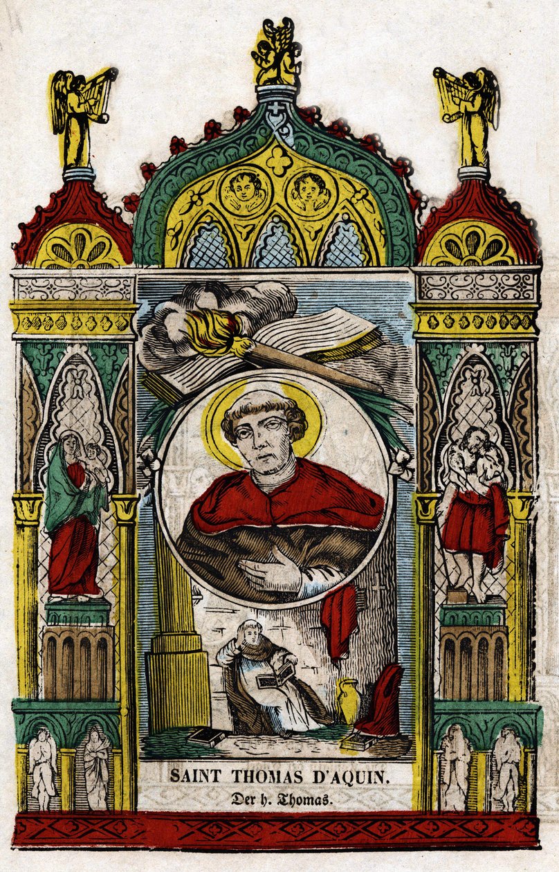 Aziz Thomas Aquinas (1228 - 1274). Epinal
