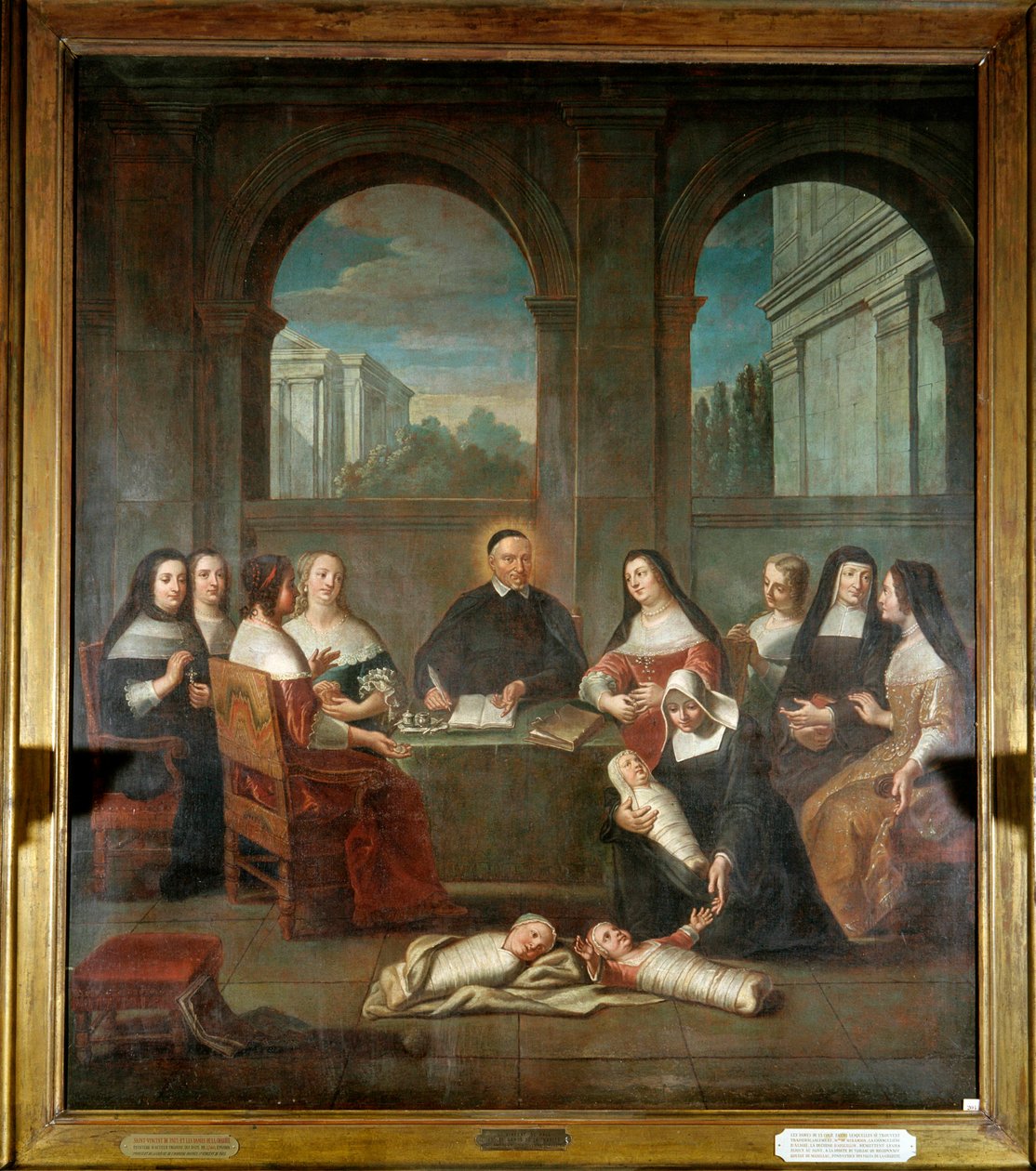 Saint Vincent de Paul ve hayırsever bayanlar Saint Vincent de Paul
