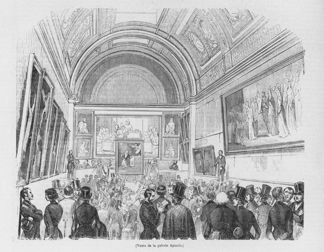 Aguado galerisinin satışı, 1843 by French School