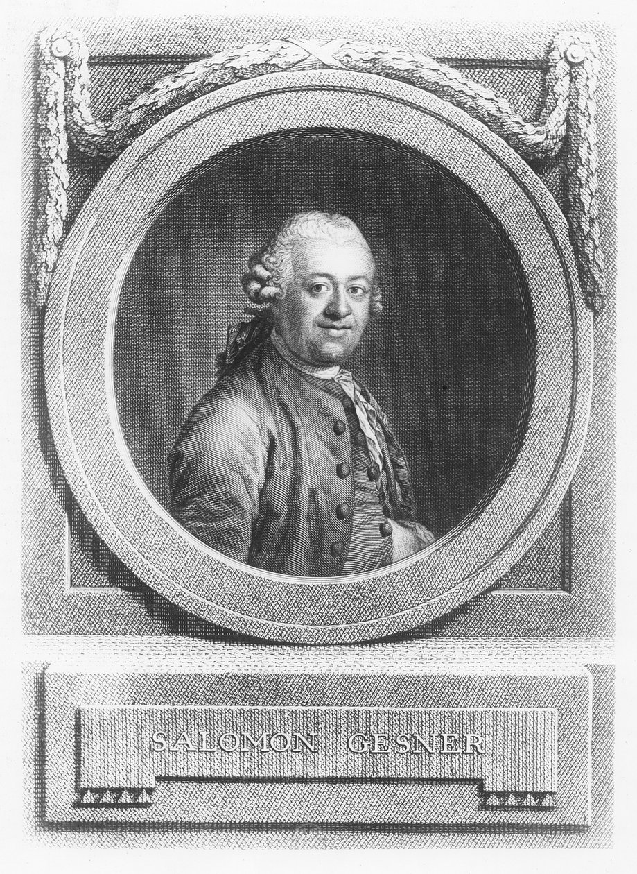 Salomon Gesner (gravür) by French School