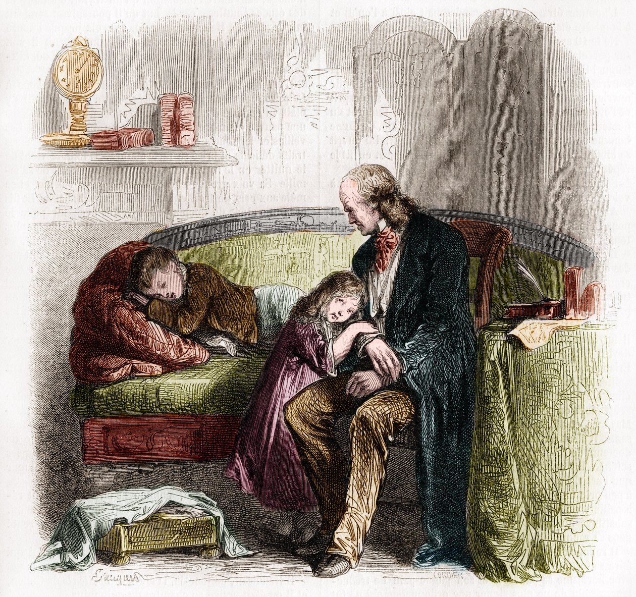 Samuel Hahnemann (1755 - 1843), homeopatiyi keşfediyor. Pauquet