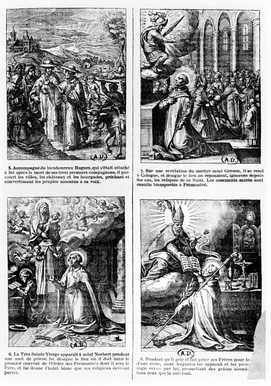Premonstratensian kanon düzeninin kurucusu Saint Norbert