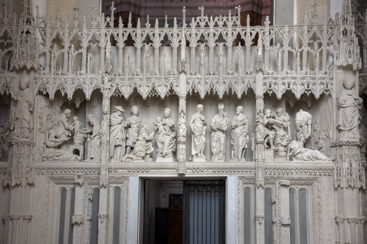 Chartres katedralinin koro sahneleri by French School