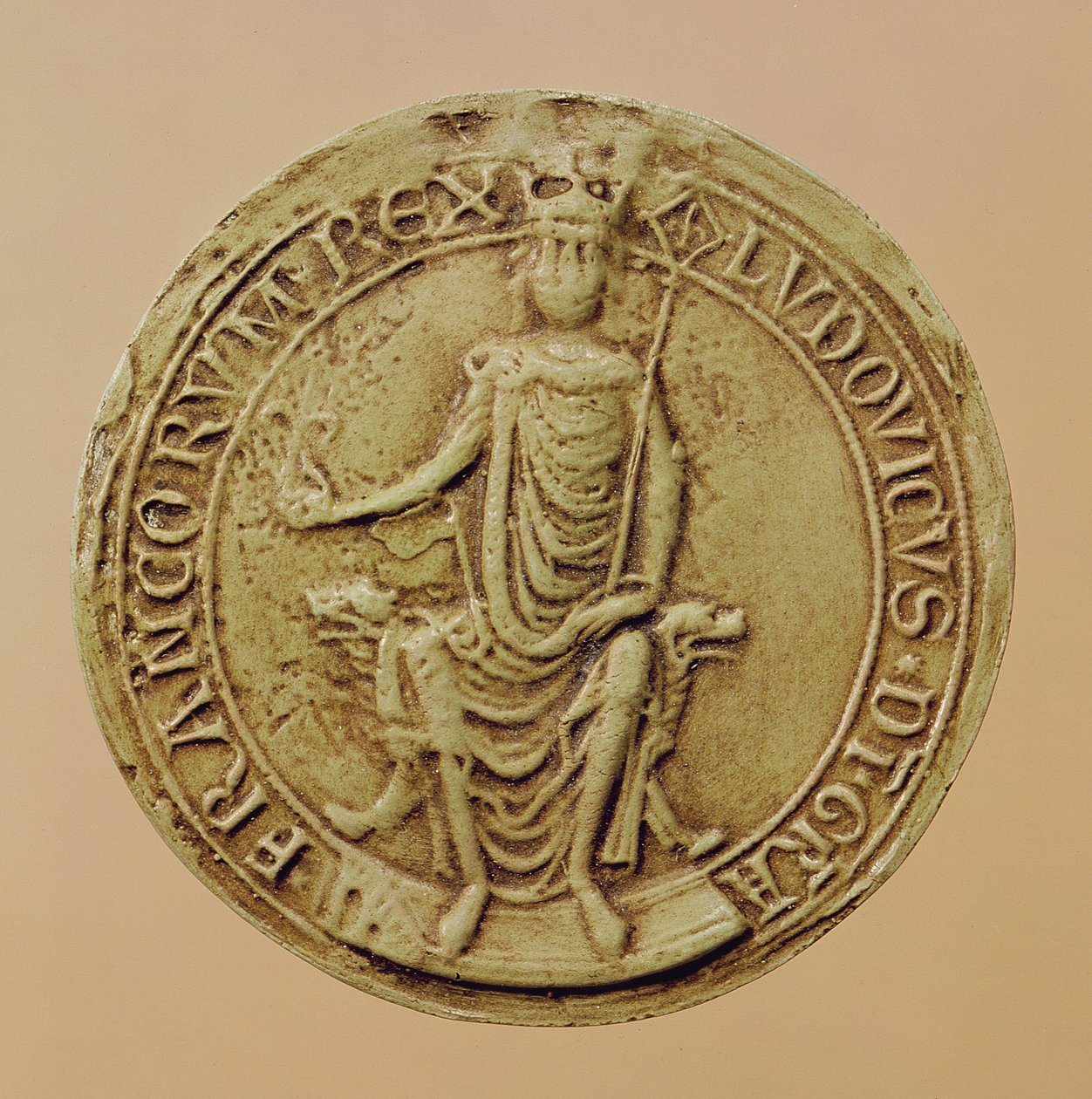 Louis VIII Mührü (1187-1226) (balmumu) by French School