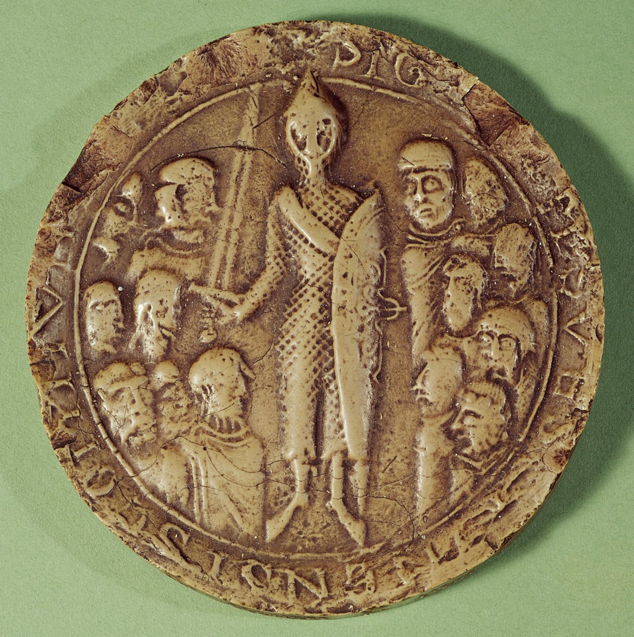 Soissons Komünü Mührü, 1228 (balmumu) by French School